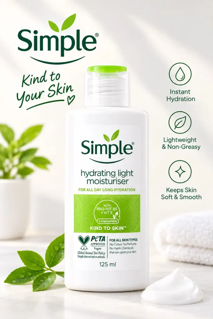 Simple Kind to Skin Hydrating Light Moisturizer -125ml_Dresnice.webp