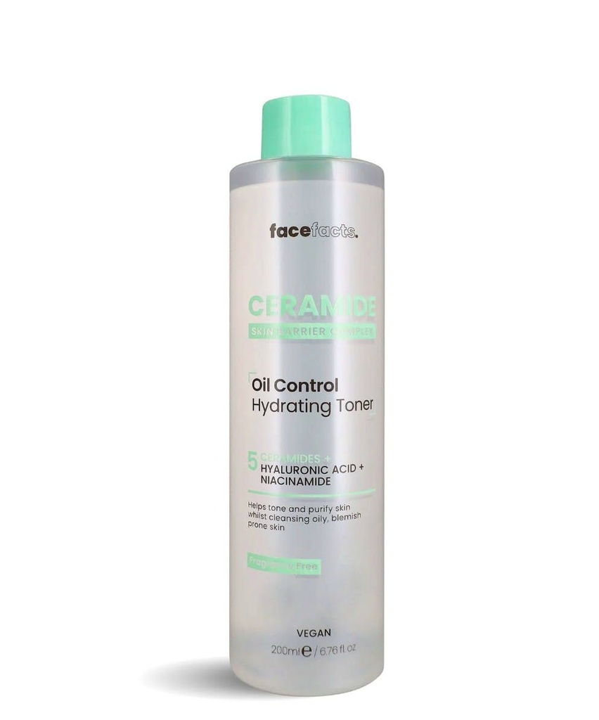 FaceFacts Ceramide Oil Control Hydrating Toner – 200ml