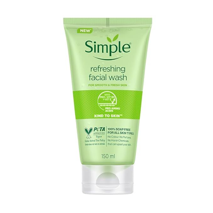 Simple Kind To Skin Refreshing Facial Gel Wash -150ml